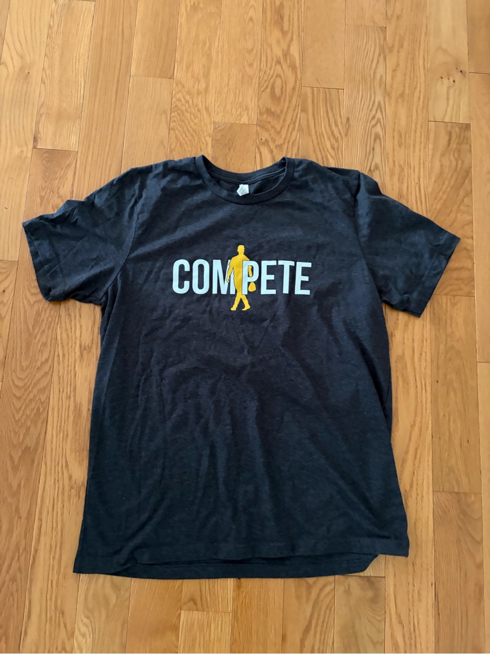 Bella Canvas Black Tee with Yellow Graphic - COMPETE